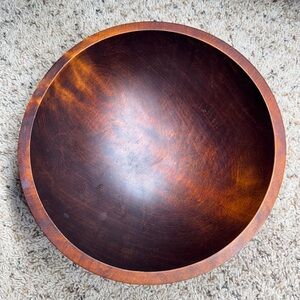 Vintage Baribocraft Wooden Salad Bowl - Made in Canada 10.5”